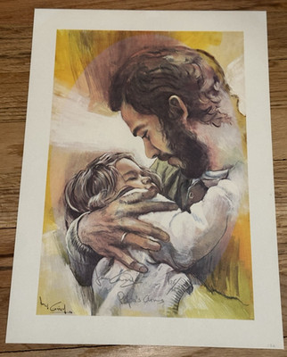 Jonas Gerard Lithograph 126/300 Papa's Arms 10x14''