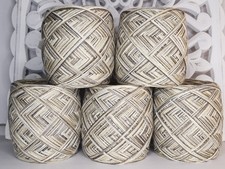 620g Beige GARNPAKET Strickwolle Handstrickgarn Wollreste Wollpaket Designergarn
