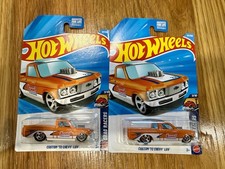 Two Hot Wheels Custom '72 Chevy LUV Drag Racers Summit Racing Diecast Trucks