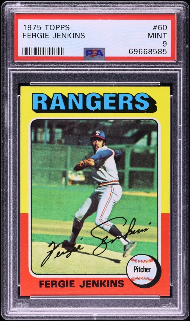 1975 Topps Fergie Jenkins #60 PSA 9 MINT