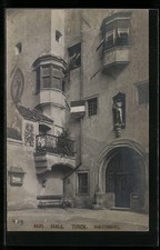 Foto-AK A. Stockhammer: Hall /Tirol, Rathausfassade 