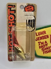 Vintage Luhr Jensen Pre Rapala Hot Shot 40 ☠️ Gold Black Pirate ☠️ Silent 