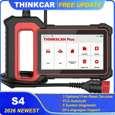 ThinkScan Plus S4 OBD2 Diagnostic Reader Scanner Engine ABS SRS 5 System Tool US