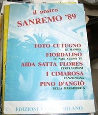 Sanremo 89 - Spartiti Musicali Festival Sanremo