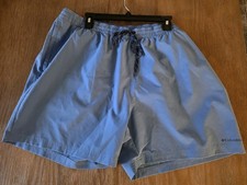 Columbia Men's Blue Swim Shorts with Pockets, Elastic Waist, Drawstring, XXL
