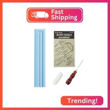 UPTTHOW Signature Punching Tools for Bookbinding Supplies with an Awl and Cradle