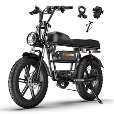 Tamobyke 1500W Electric Bike for Adults 33MPH 48V 36.4Ah 20" Fat Tire EBike