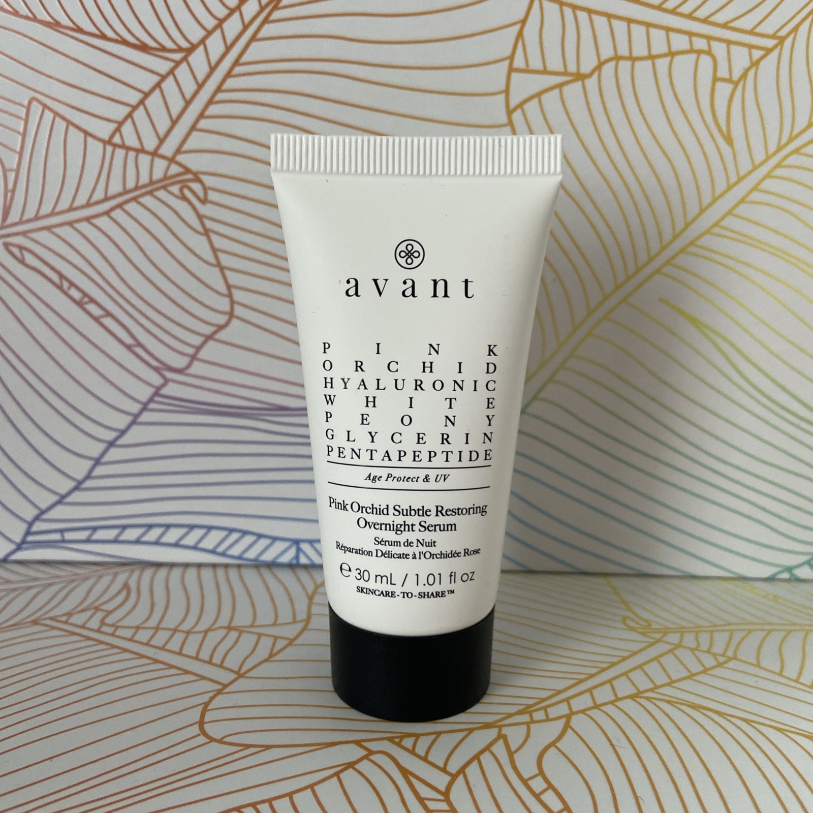 AVANT Pink Orchid Subtle Restoring Overnight Serum 30ml Brand New & Foil Sealed