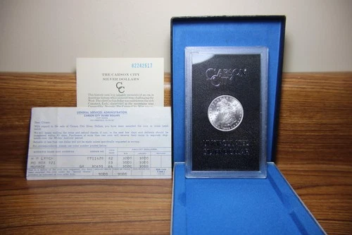 New Listing1882 CC GSA Morgan Dollar Uncirculated W Original Receipt Lot (#5)