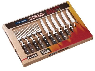 TRAMONTINA Steak- und Pizza-Besteckset, 12-teiliges Set, 5 Jahre Garantie,