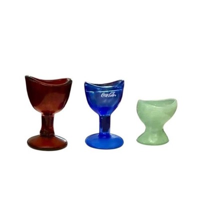 Jadeite Green Root Beer Amber Colbalt Blue Coco-Cola Eye Wash Cups
