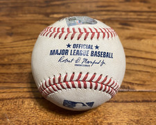 Brewers v Giants Game Used Baseball 4/23/2025 Freddy Peralta to LaMonte Wade MLB