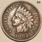 1902 Indian Head Penny Cent