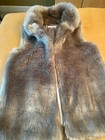 CALVIN KLEIN FAUX FUR VEST WOMENS SZ S FESTIVAL BOHO 