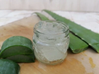 ALOE VERA GEL 100% naturale Pura 100 gr in vasetto vetro - da coltivazione BIO