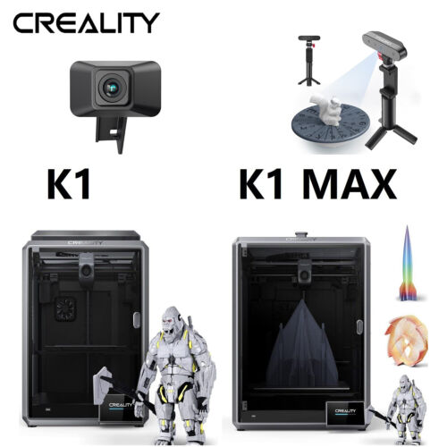 Creality K1 Max/K1 Drukarka 3D 600 mm/s Automatyczne poziomowanie Kamera AI - Zdjęcie 1 z 53