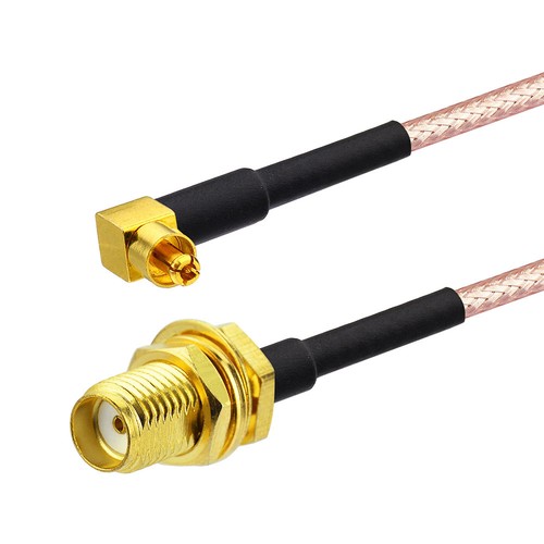 SMA Jack MC-Card plug RA RF pigtail coaxial cable RG316 1M for Option Wireless