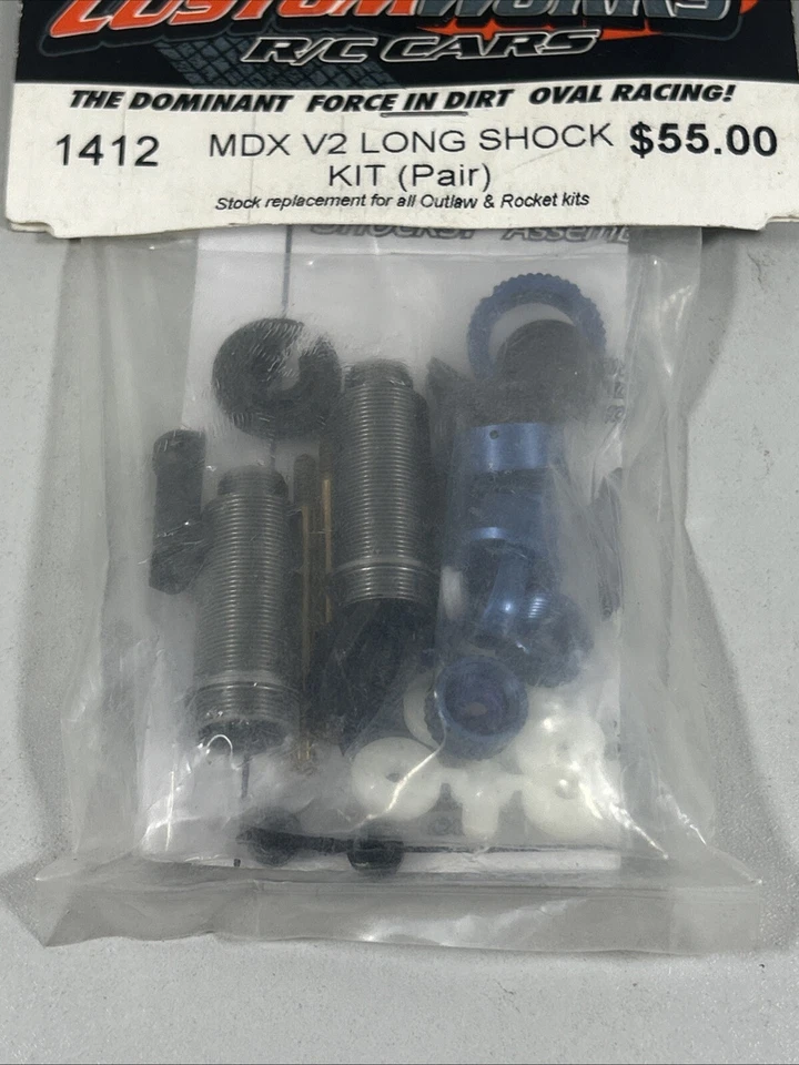 CSW1412  Custom Works MDX V2 Long Shock Set (2) for Outlaw 4 & Rocket 4 - Image 2 of 4