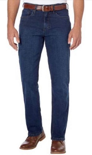 URBAN STAR Stretch Jeans Men 38x34 Relaxed Fit Straight Leg 5-Pockets Dark Blue