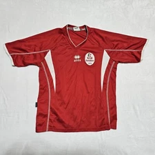 Errea Fimmamonza Italy Soccer Jersey Mens Small Red Football Futbol 1970