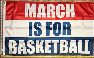 March Madness Man Cave Flag – 3x5 Feet – Multi-Color Basketball Banner For Tailgating, Dorm, USA