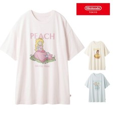 Nintendo TOKYO Peach Collection Print T-shirt 3 Colors SUPER MARIO JAPAN NEW