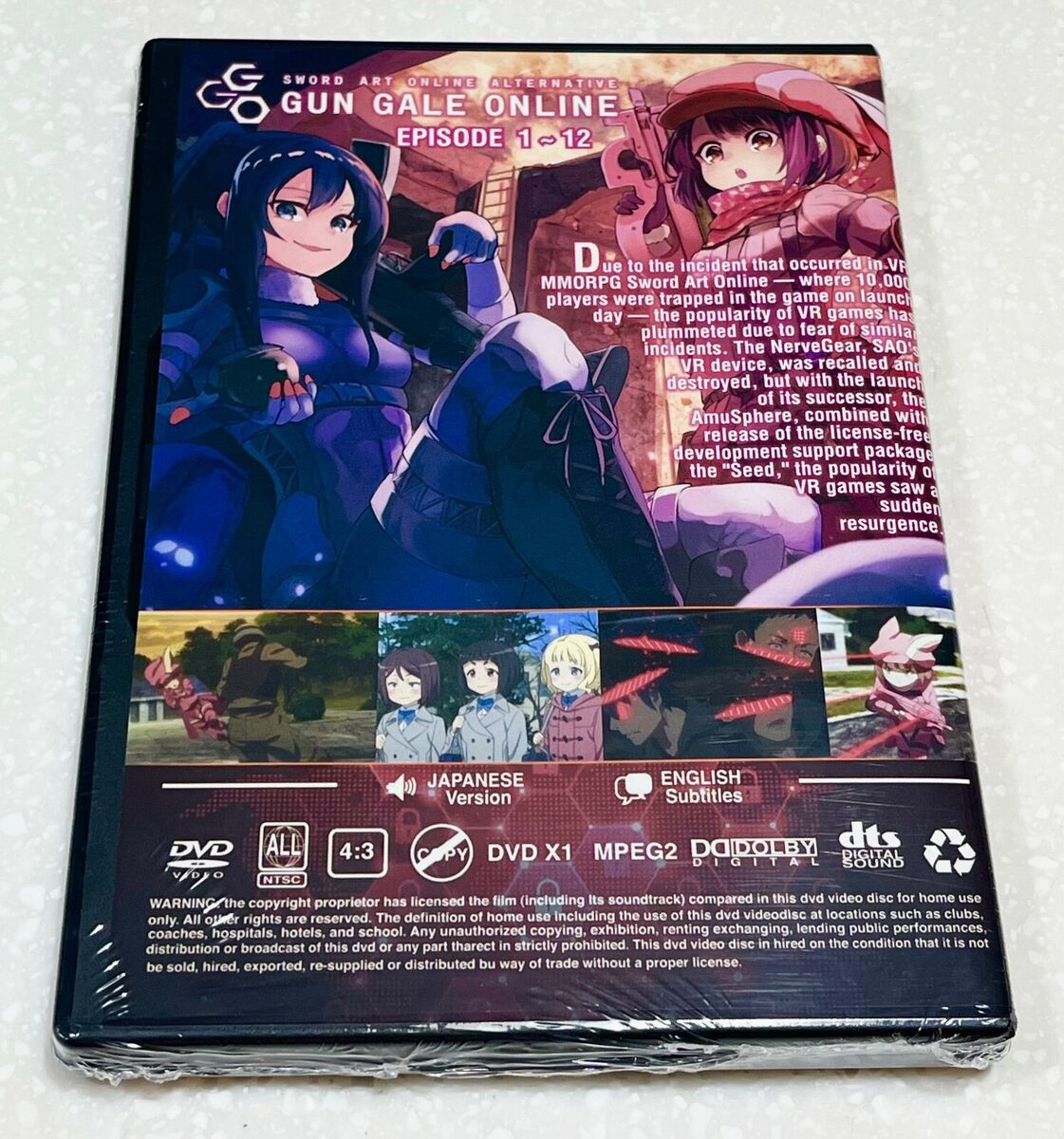 Anime DVD Sword Art Online Alternative: Gun Gale Online Vol. 1-12 End +  Special