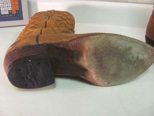 Nocona Cowboy Boots Brown Leather Men’s Style 9004 Size 10B - Picture 12 of 17