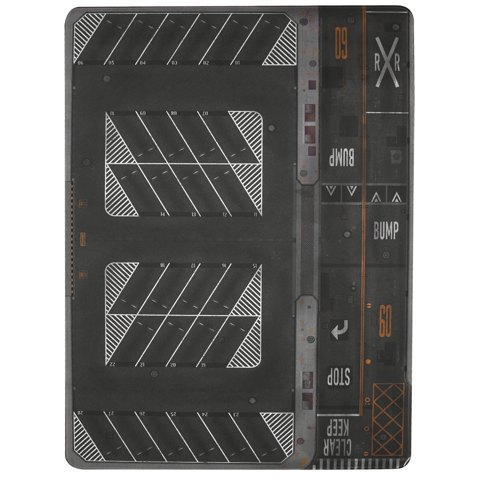 1/64 Scale Car Parking Lot Diorama Mouse Pad for Hot Wheels Diecast Models Decor