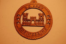 U.S. ARMY ENGINEERING LASER ORNAMENT