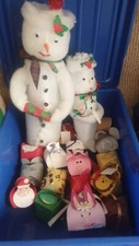 Christmas Snowmen Decorations and Home Made Animal Gift Boxes
