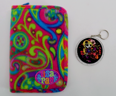 Lisa Frank Fuzzy Planner Organizer and Pen & Fuzzy Key Chain