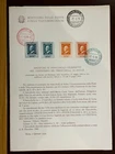 1959 ITALY Cent. Kingdom of Sicily Stamp - FDC on ILLUSTRATIVE BULLETIN