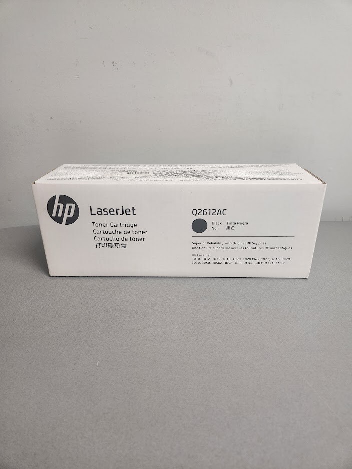 HP Q2612AC 12A Toner Cartridge New Genuine Sealed LaserJet 1010, 3015