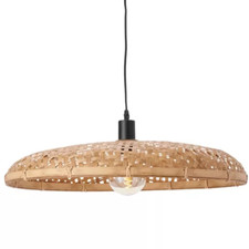 Pendelleuchte Hängeleuchte Paloma Rattan natur  60cm Deckenlampe