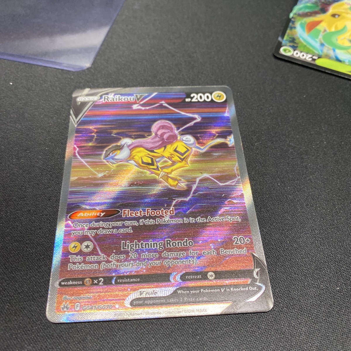 Pokémon TCG Raikou V Crown Zenith: Galarian Gallery GG41 Pokémon TCG Raikou V Crown Zenith: Galarian Gallery GG41