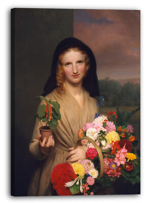 Kunstdruck Charles Cromwell Ingham - Das Blumenmädchen