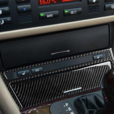 Carbon Fiber Cigarette Lighter Cover Trim fits BMW E46 320i 325i 330i  1998-2005