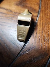 Vintage The Acme Thunderer England Brass Cork Ball Whistle 🌺🌺