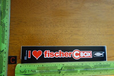 Alter Aufkleber Handwerk Technik Bau Werkzeug FISCHER CBOX (C)