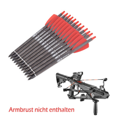 7,5'' Archery Armbrust Pfeile Carbon Bolzen für Ek Archery Adder Cobra System 12X