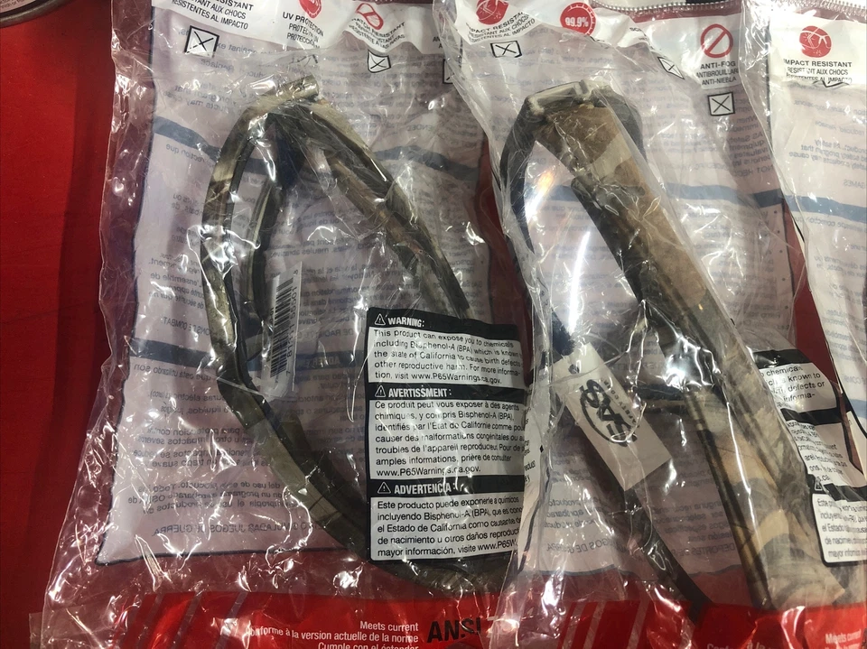 (3 PARES) GAFAS DE SEGURIDAD SAS 5550-01 MARCO CAMUFLAJE LENTE ANTINIEBLA TRANSPARENTE Z87+ Foto 2 de 3