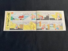 #Q08a HI AND LOIS by Mort Walker Lot of 2 Sunday Quarter Page Comic Strips 1983