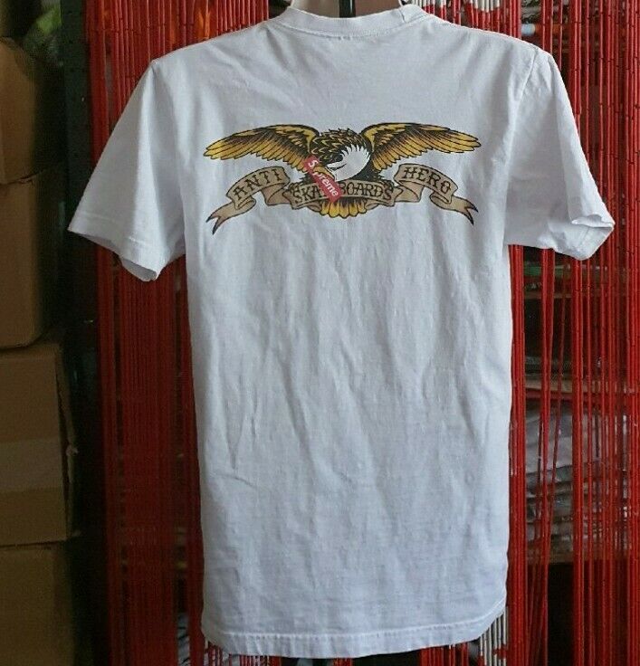 SS16 Supreme x Anti Hero Eagle pocket tee white T-shirt size SS16 Supreme x Anti Hero Eagle pocket tee white T-shirt size