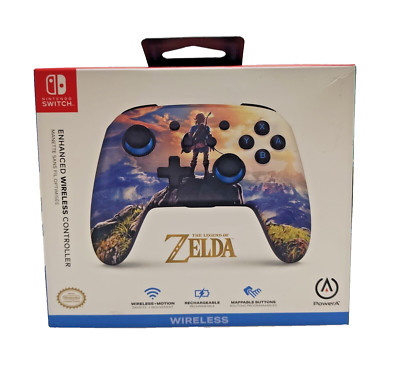 PowerA Rechargeable Wireless Controller kingdom of Hyrule for Nintendo Switch 