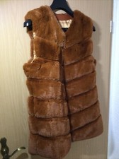 Teddyfell Weste Gr.XL 🎀 Damen Jacke o. Arm 🎀 Fake Fur Animal NEU