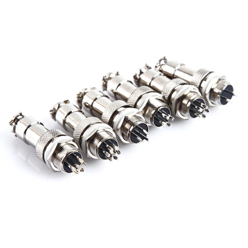 GX12 Aviation Plug & Socket Circular Multipole Cable Connector 2/3/4/5/6Pin 12mm - Image 2 of 4