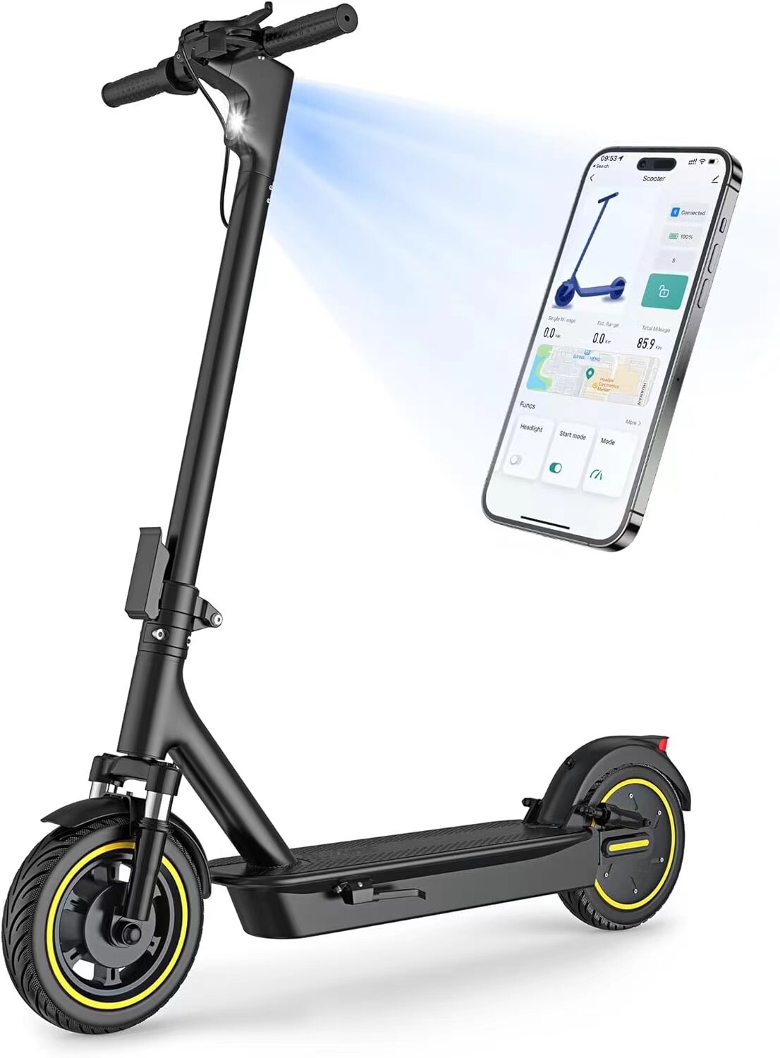 AOVOPRO ESMAX Electric Scooter 19MPH Max Speed 500W Double S