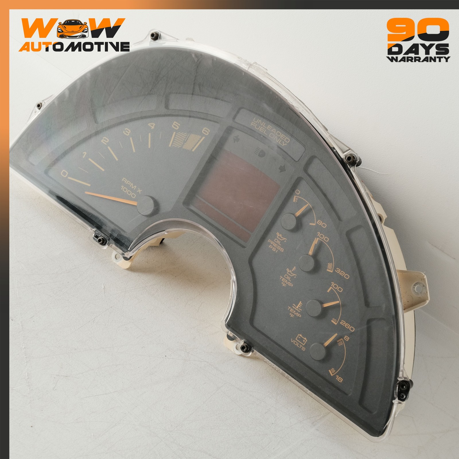 91 CHEVROLET CORVETTE C4 FRONT INSTRUMENT GAUGE CLUSTER SPEEDOMETER OEM