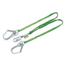 HONEYWELL MILLER 231TWRS-Z7/6FTGN Shock-Absorbing Lanyard,Green 1XET1